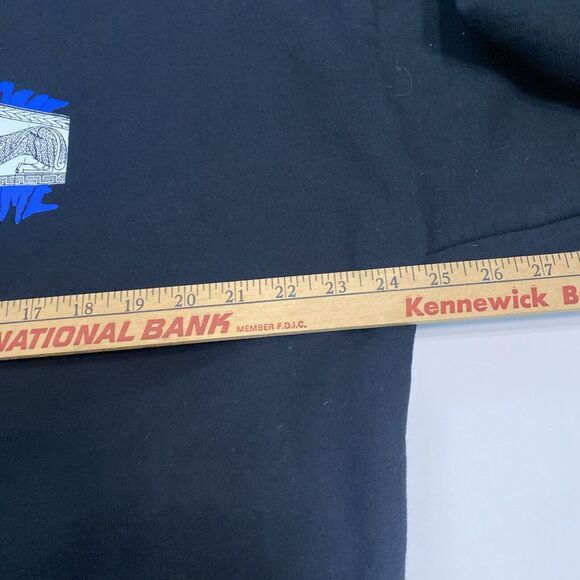 FuckingAwesome Pullover Sweatshirt Men XL Black Blue Greek Graphic Clean - Picture 7 of 15